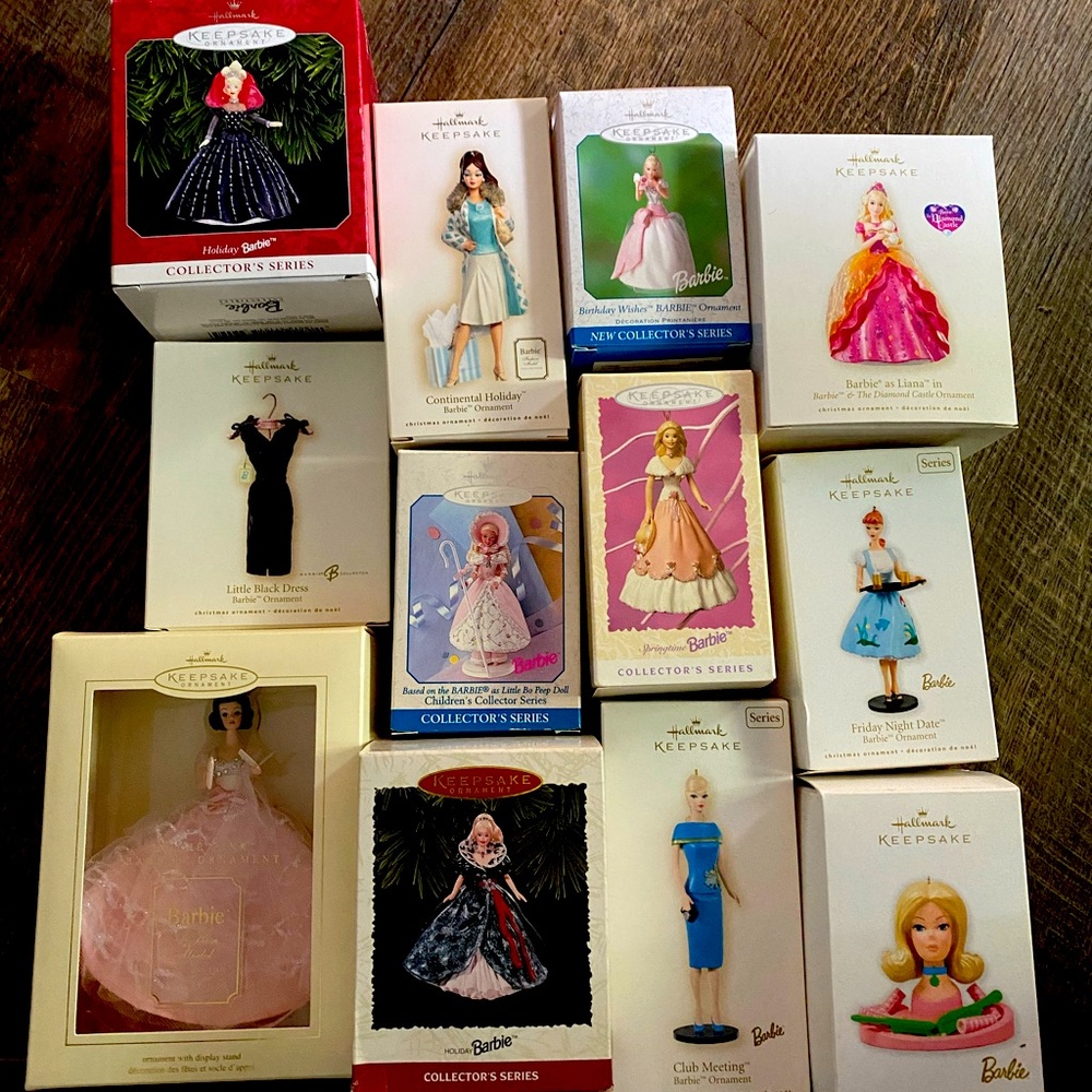 SOLD ***Hallmark Barbie Ornaments Bundle